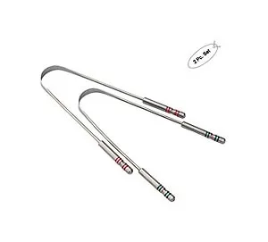 SteloSwipe Tongue Cleaners - Surgical Steel - Set of 2