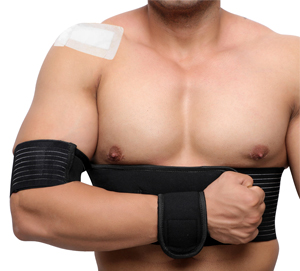 GuardNHeal Arm and Shoulder Immobilizer Brace - Black