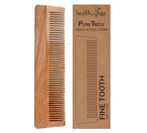 PureTress Neem Wood Fine Tooth Comb